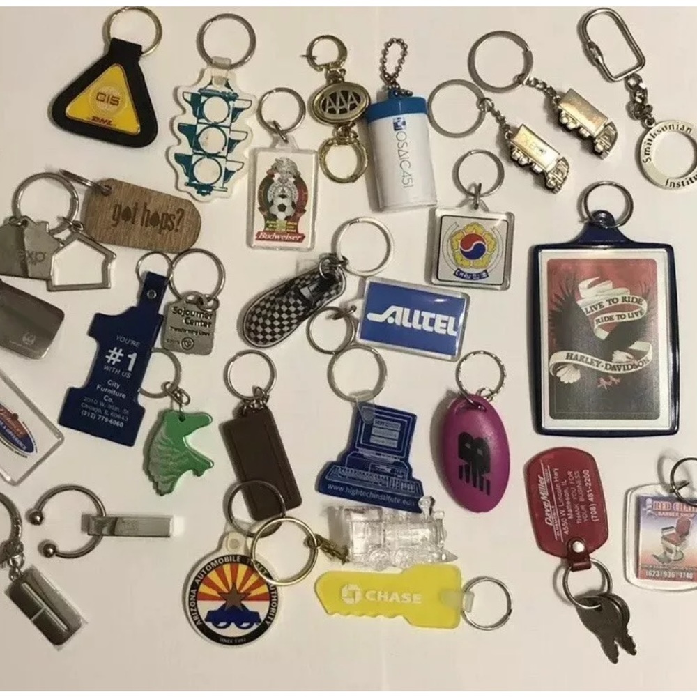 Vintage Advertising Keychain Lot Shoes Vans Nb etc